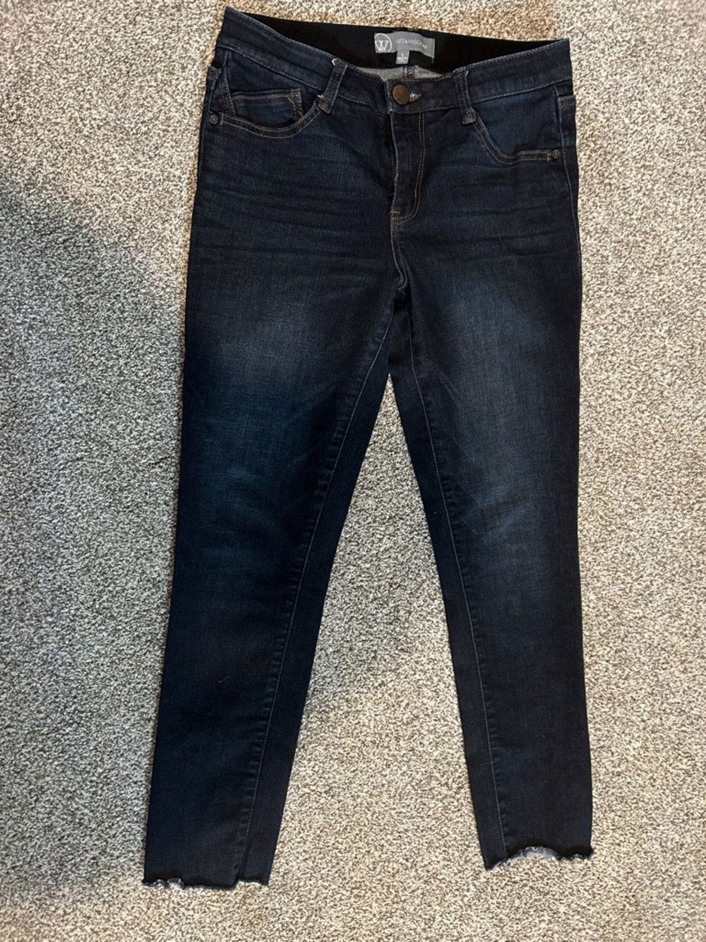 Wit & Wisdom Dark Indigo Skinny Jeans